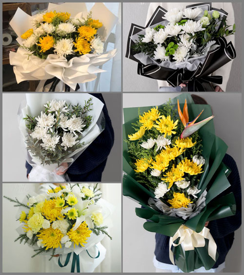 山东日照五莲县洪凝街道白事花束代送